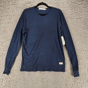 Kinetix Shirt Mens Small Blue Cotton Long Sleeve Tee *NWT*